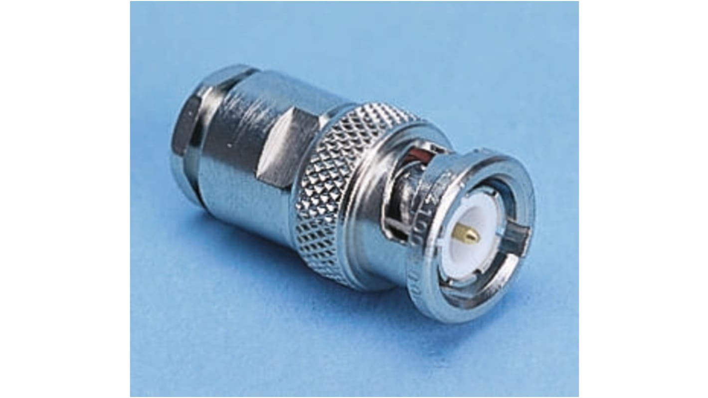 Conector coaxial Radiall R141011000W, Macho, Recto, Impedancia 50Ω, Montaje de Cable, 0 → 4GHz +165°C -65°C,