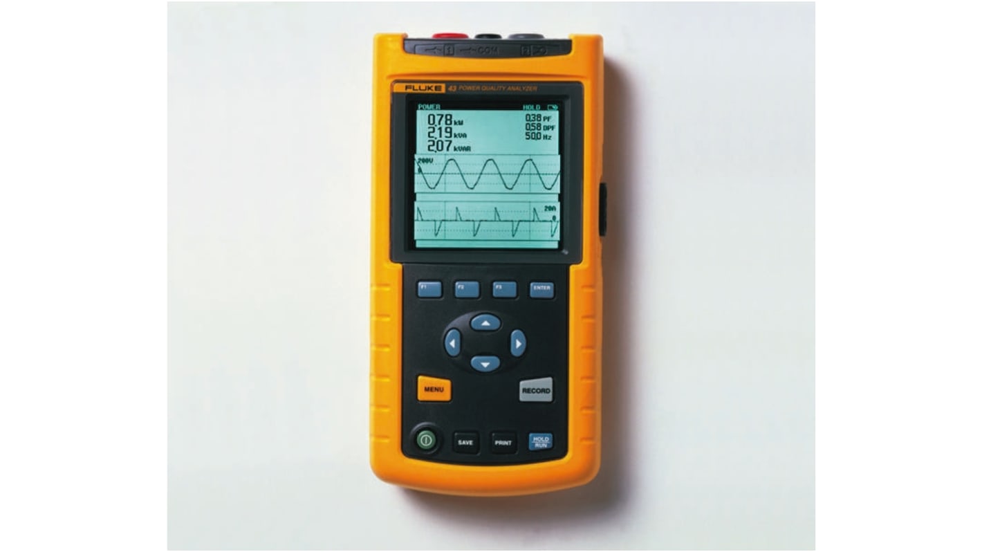 Fluke 43, 1-/3-Phasen Netzqualitätsanalysator 1.56GW, 600V ac / 1250kA