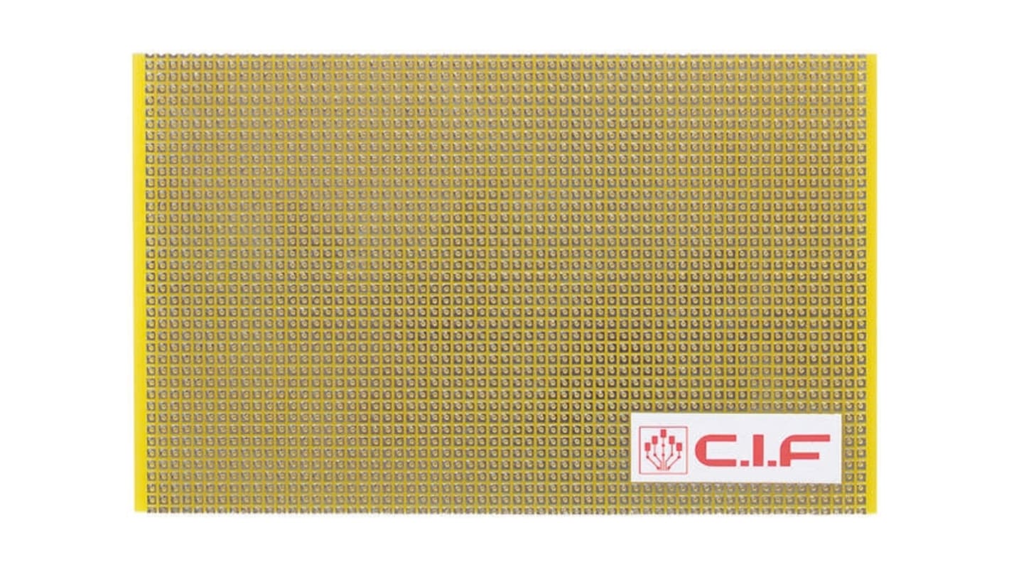 AGP58 CIF Single Sided Matrix Board FR4 1mm Holes, 2.54 x 2.54mm