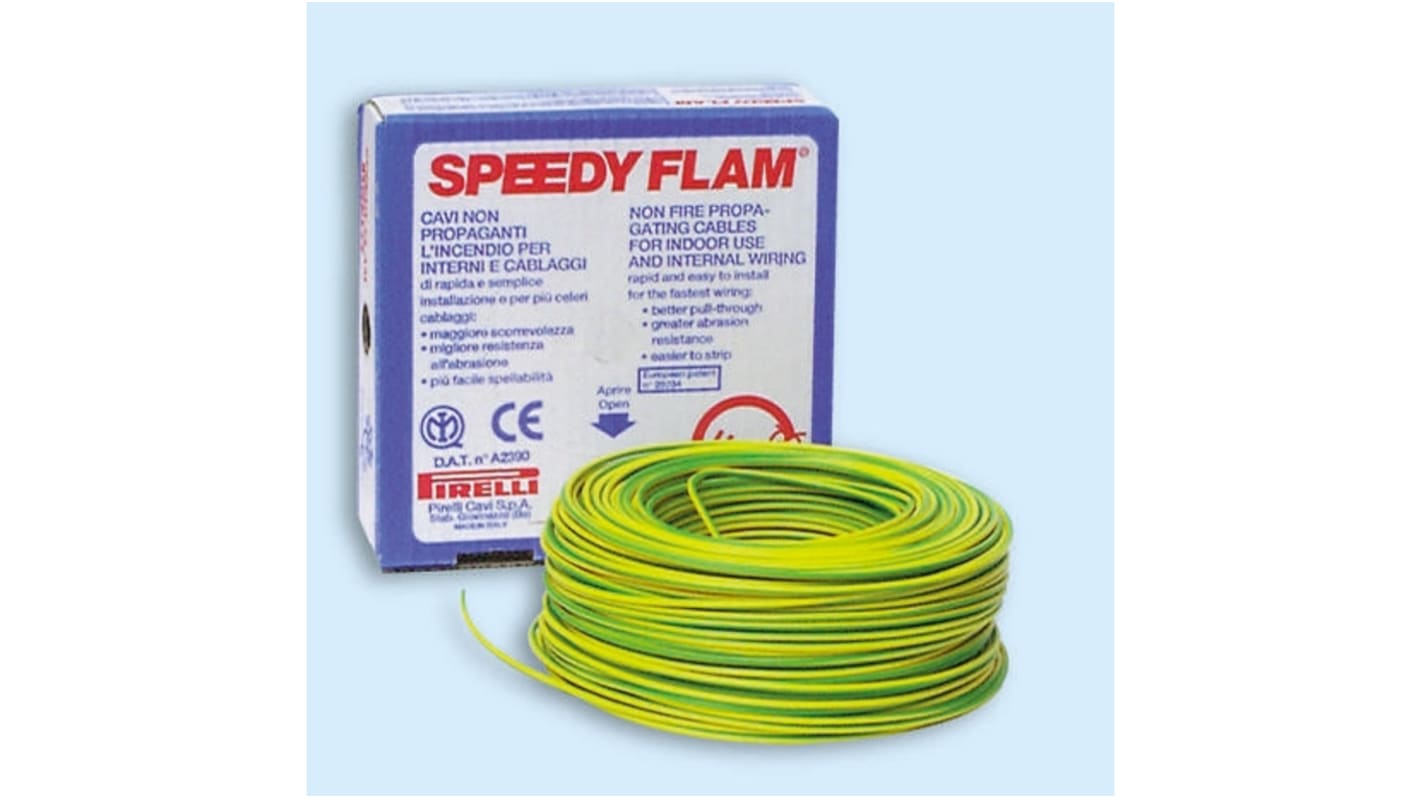 Cavo di collegamento apparecchiature Prysmian, 2,5 mm², 450/750 V, 100m, Verde-Giallo