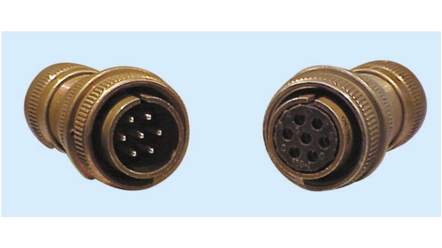 Glenair 5 Way Cable Mount MIL Spec Circular Connector Plug, Pin Contacts,Shell Size 14S, MIL-DTL-5015