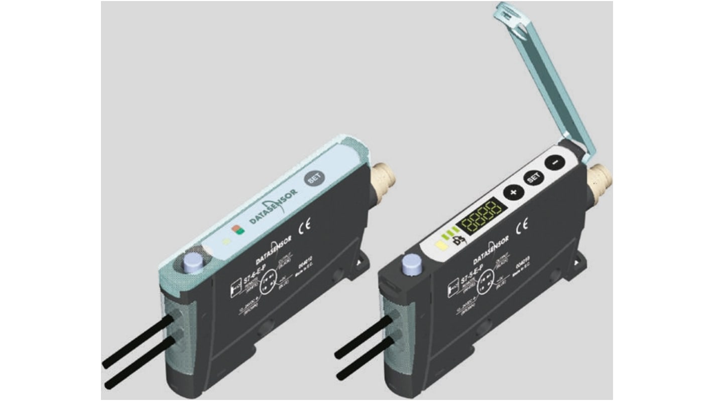 Sensore per fibre ottiche Datasensor, PNP, da 12 → 24 V c.c., IP65