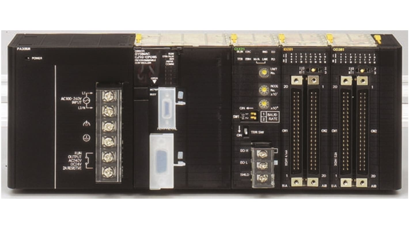 Omron CJ2 PLC I/O Module - 8 Inputs, 16 Outputs, 500 mA Output Current, 12 → 24 V dc