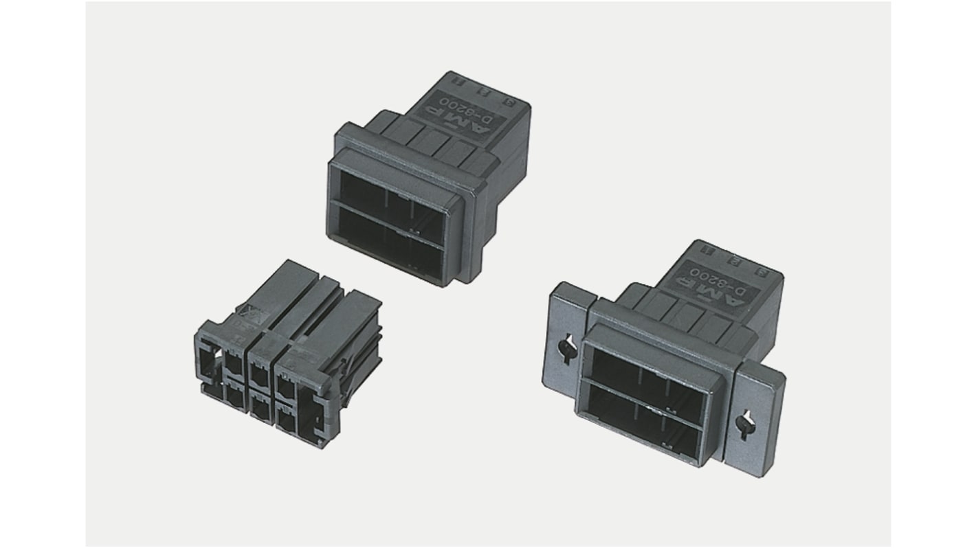 TE Connectivity, D-3000 Female Connector Housing, 5.08mm Pitch, 12 Way, 2 Row