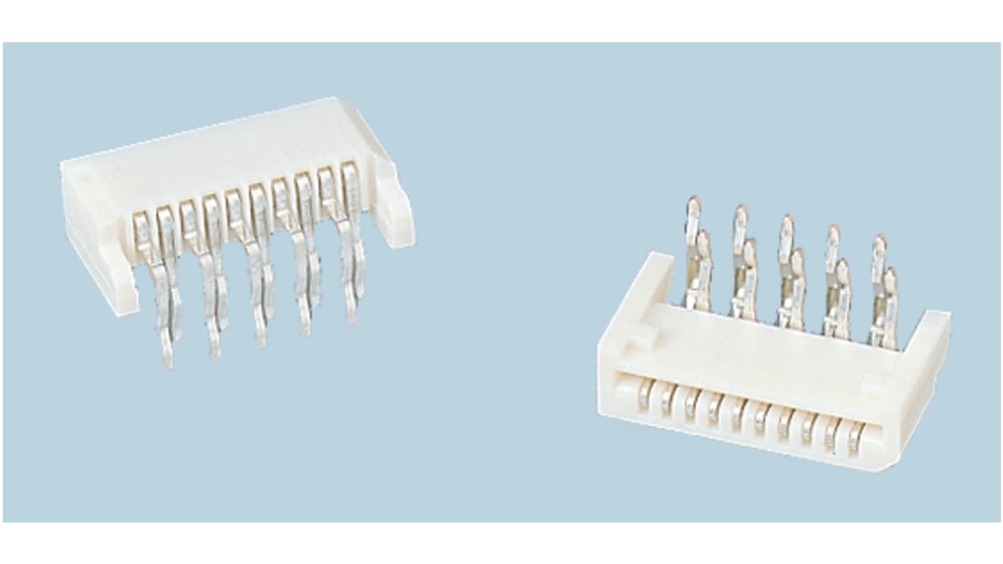 Molex, Easy-On 2mm Pitch 20 Way Right Angle Female FPC Connector