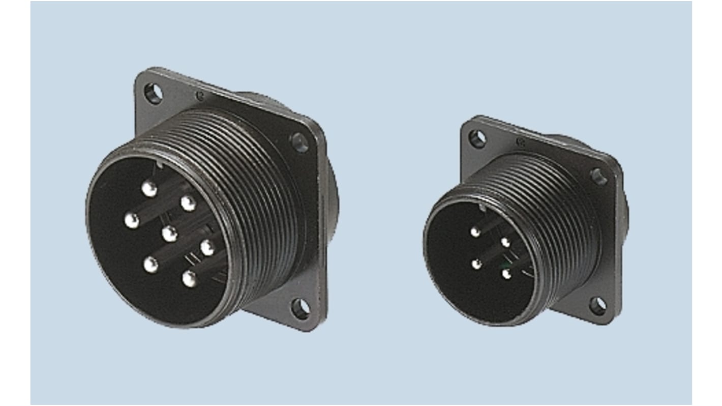 JAE Circular Connector, 22 Contacts, Panel Mount, Plug, Male, IP67, JL04V Series