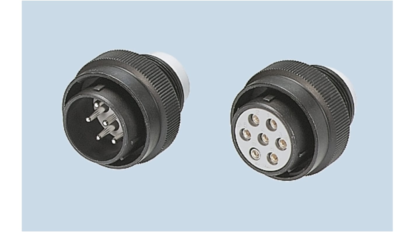 JAE Circular Connector, 73 Contacts, Cable Mount, Plug, Male, IP55, JL05 Series