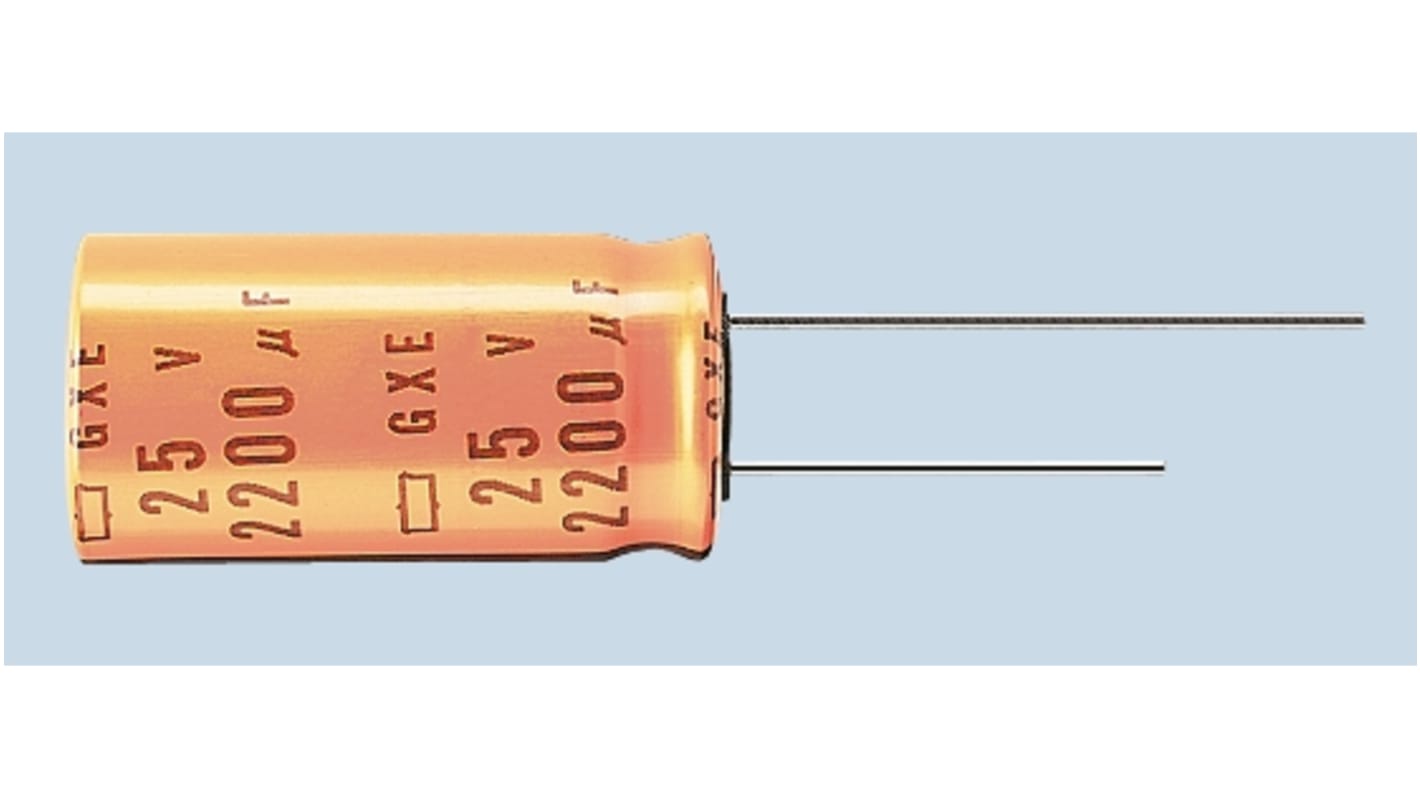 日本ケミコン コンデンサ 220μF, ,25V dc, EGXE250ELL221MJC5S