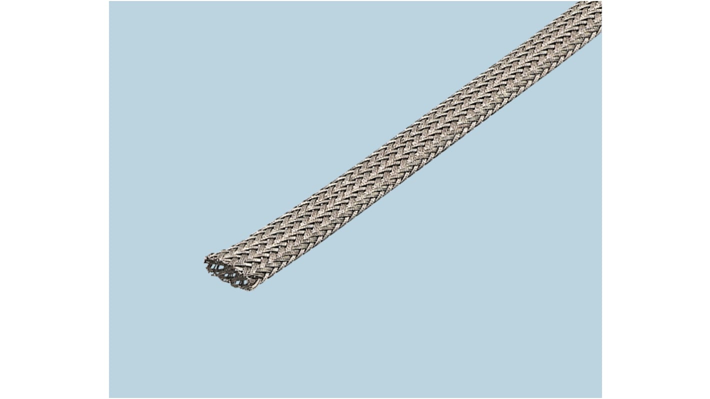 デンカエレクトロン ケーブルシールド 12mm ニッケルめっき銅 PVC Yarn, FLS-12TL-10