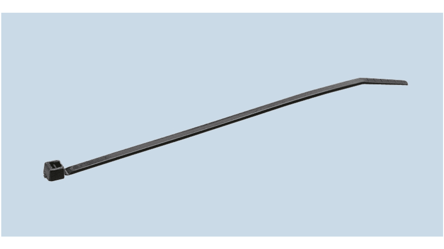 HellermannTyton 結束バンドキット, 100mm x 2.5 mm, 黒, ナイロン 66, T18R-W | RS