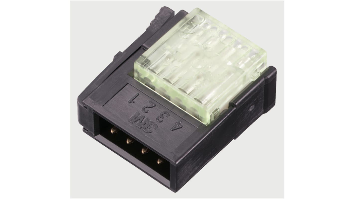 3M 4-Way IDC Connector Plug for Cable Mount