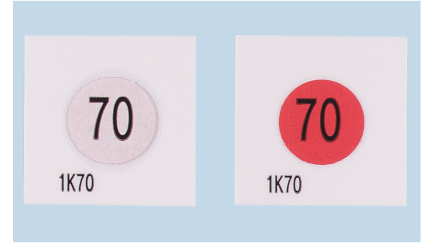 Asei Kougyou Temperature Sensitive Label, 110°C to 1 Level