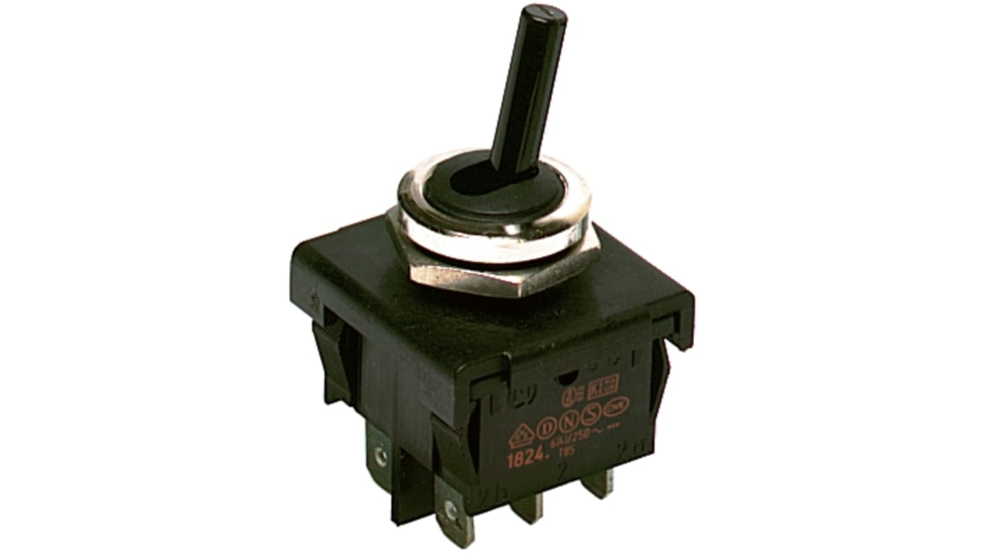 Interruptor de palanca DPDT IP40, Funcionamiento On-Off