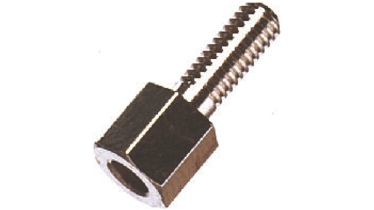 Fischer Elektronik Abstandshalter, Länge 15mm, Messing, Sechskant, 5mm