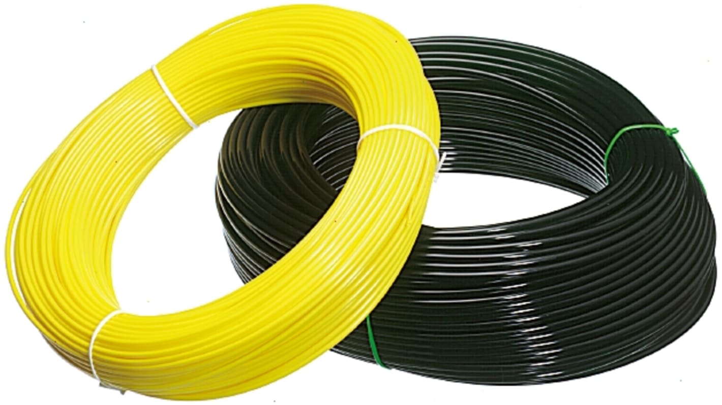 Tubo termorretráctil SES Sterling de PVC Negro, contracción 2:1, Ø 6mm, long. 100m