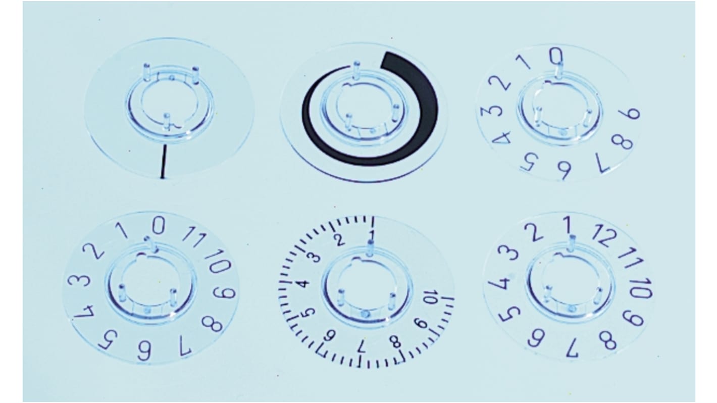 OKW Black Potentiometer Dial, 44.16.060