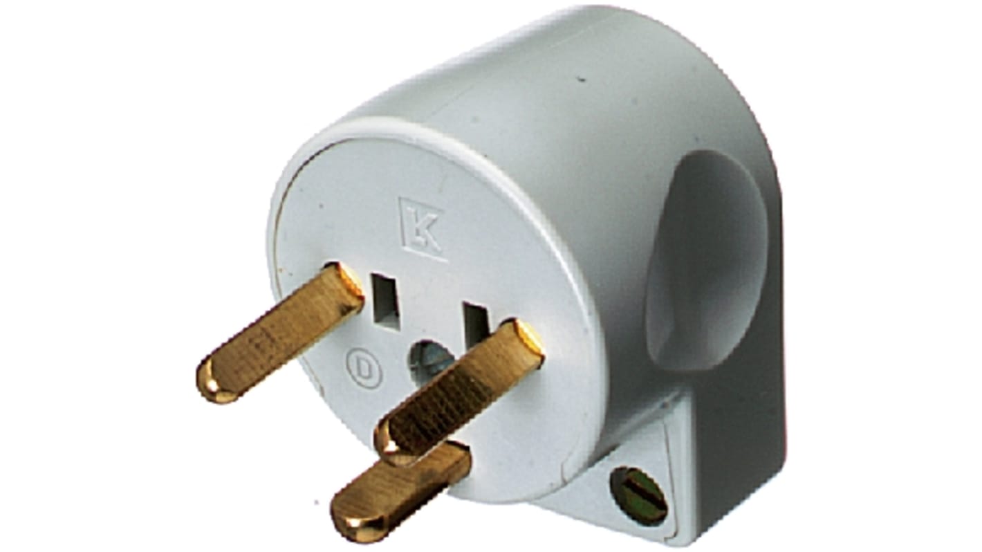 210A5251 LK Denmark Mains Plug, 10A, Cable Mount, 250 V RS