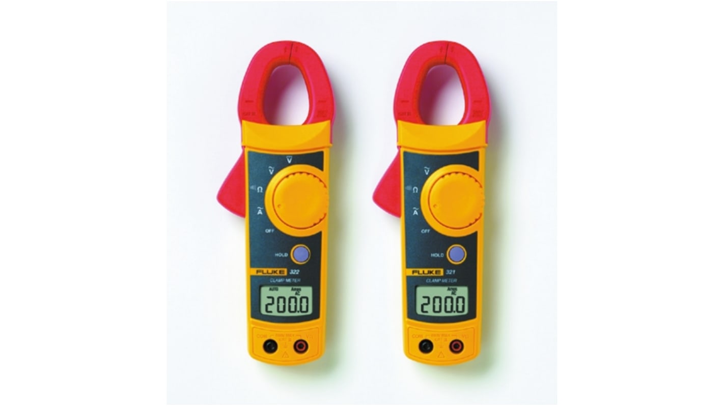 FLUKE321/E Fluke 321 Clamp Meter, Max Current 400A ac CAT III 600 V RS