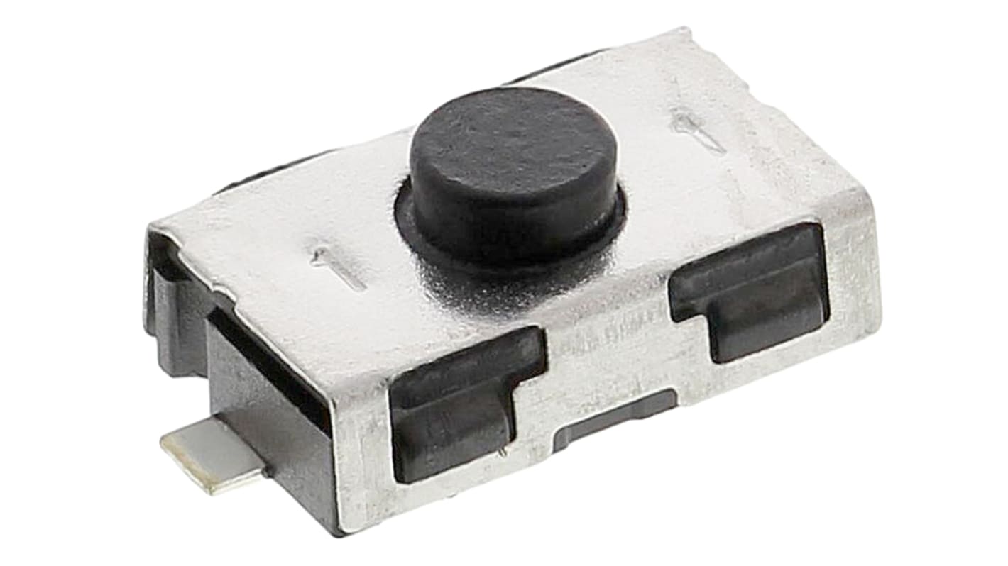 IP50 Button Tactile Switch, SPST 50 mA @ 32 V dc 0.75mm Surface Mount