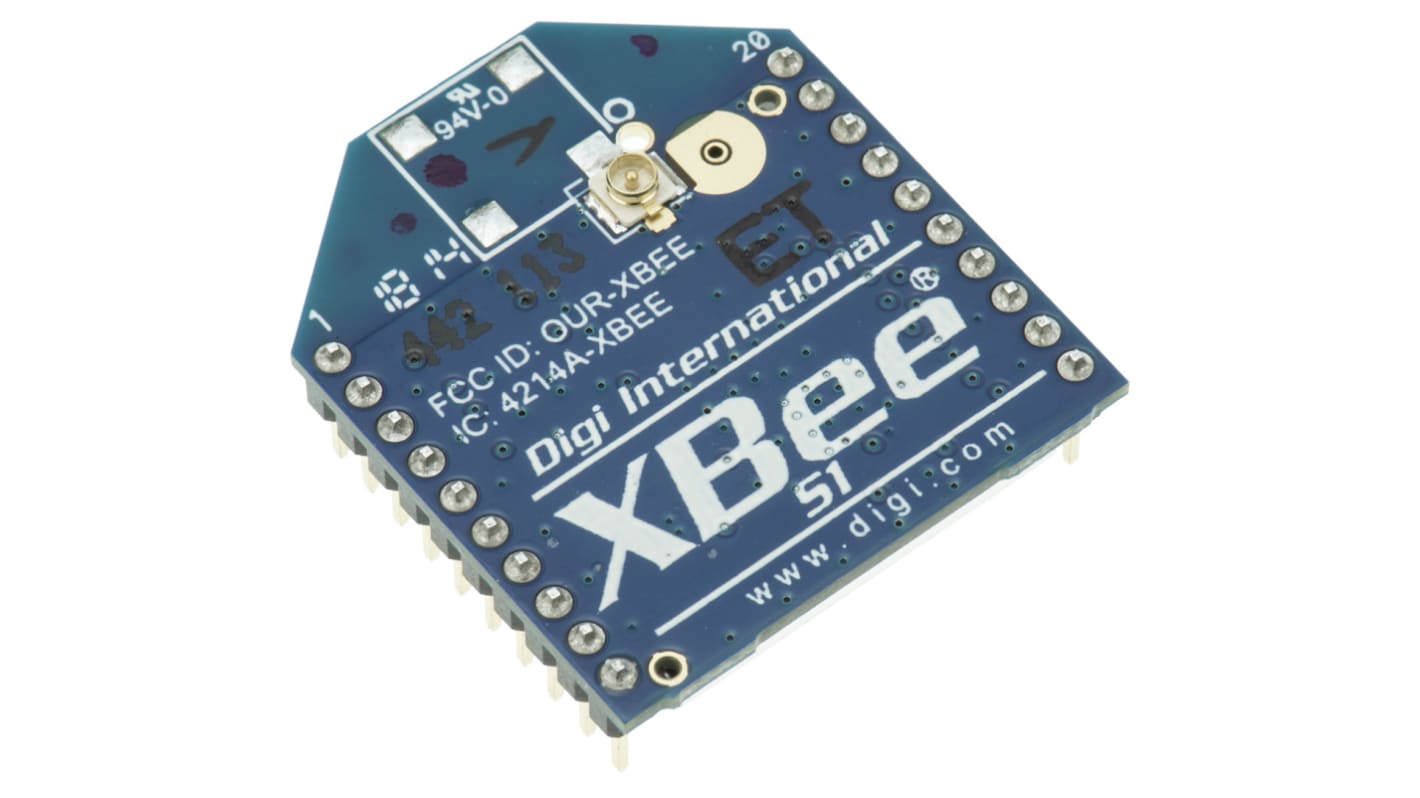 Modul ZigBee XB24-AUI-001 0dBm -92dBm UART sériový, WPAN 2.8 → 3.4V Digi International