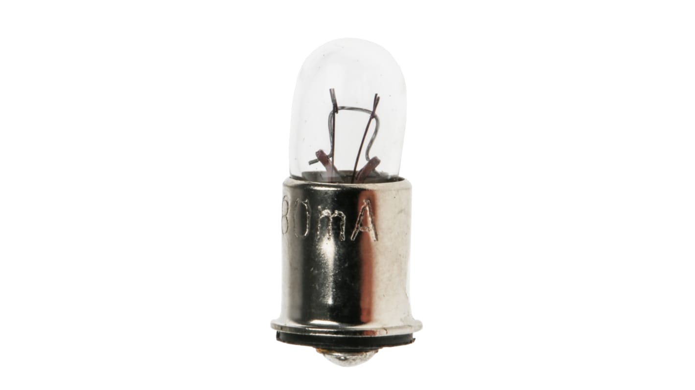 Luz indicadora, Casquillo Reborde en miniatura, 28 V, 80 mA, Vida Útil 2000h