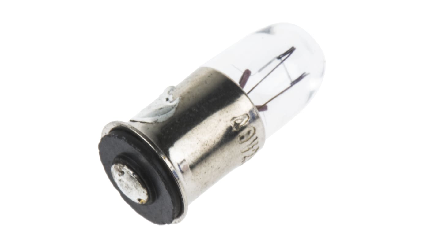 Luz indicadora, Casquillo Reborde en miniatura, 48 V, 25 mA, Vida Útil 2500h