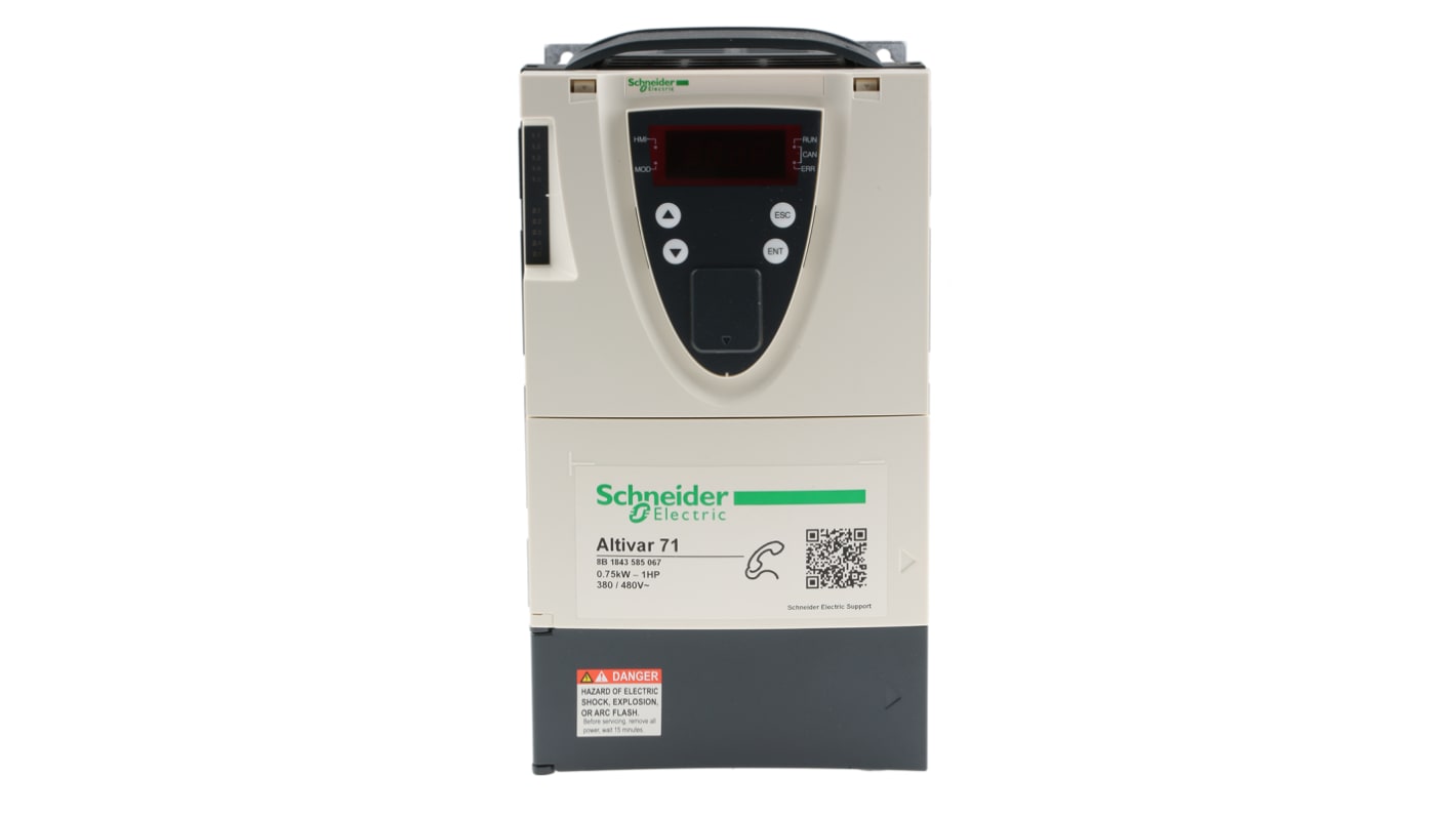 Schneider Electric ALTIVAR 71, 3-Phasen Frequenzumrichter 0,75 kW, 400 V / 2,3 A 0.1 → 599Hz