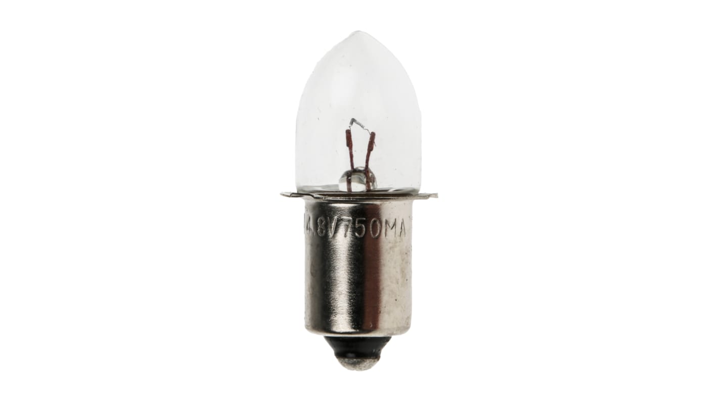 Luz indicadora, Casquillo P13.5s, 4,8 V, 750 mA, Vida Útil 15H