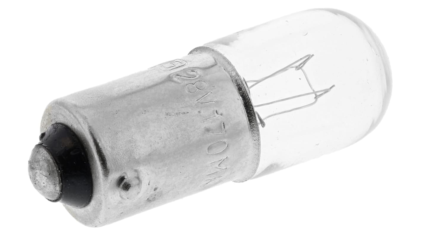 Luz indicadora, Casquillo BA9s, 28 V, 170 mA, Vida Útil 1500h