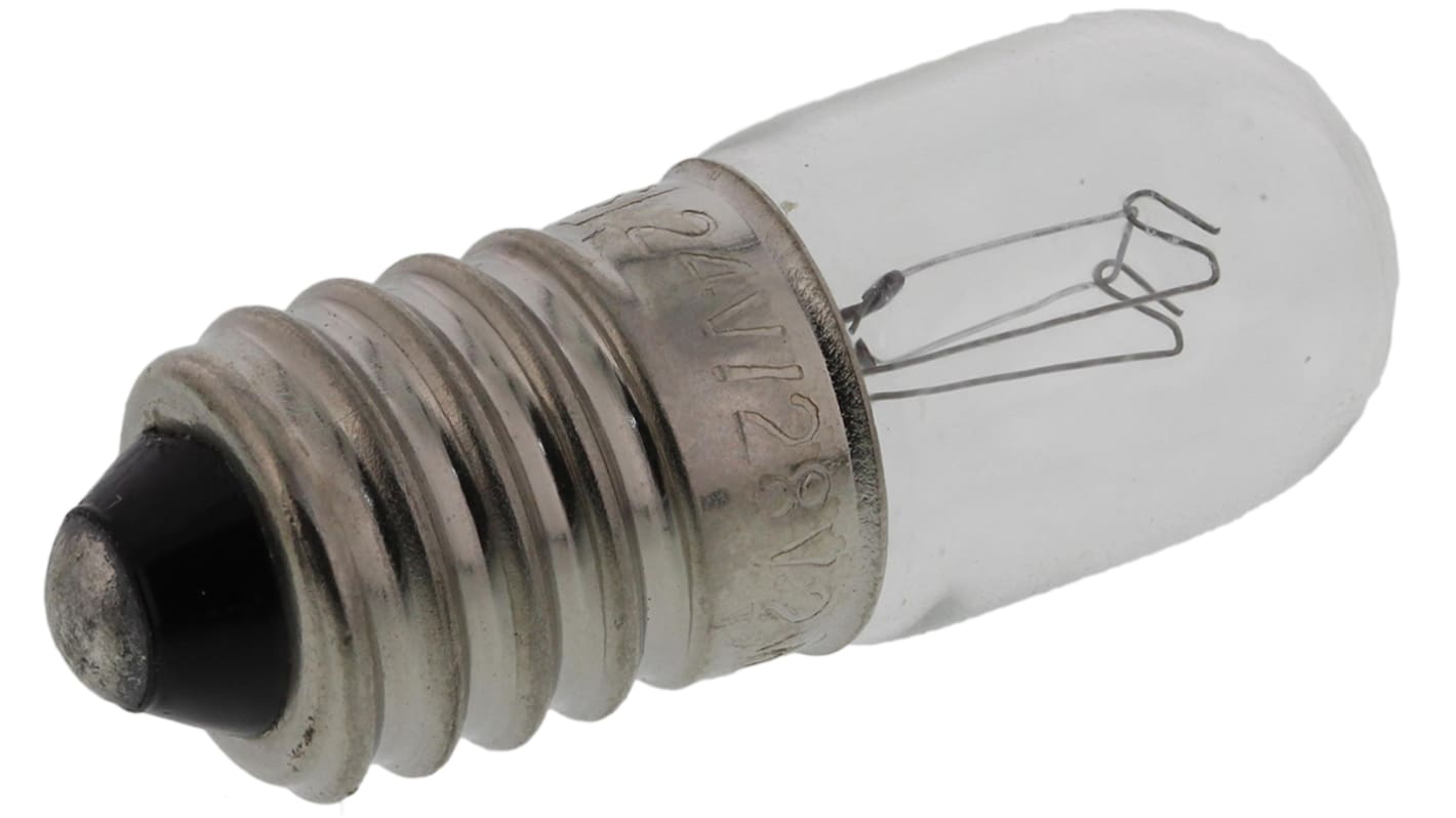 Luz indicadora, Casquillo E10, 24 → 28 V, 71/83 mA, Vida Útil 25000h