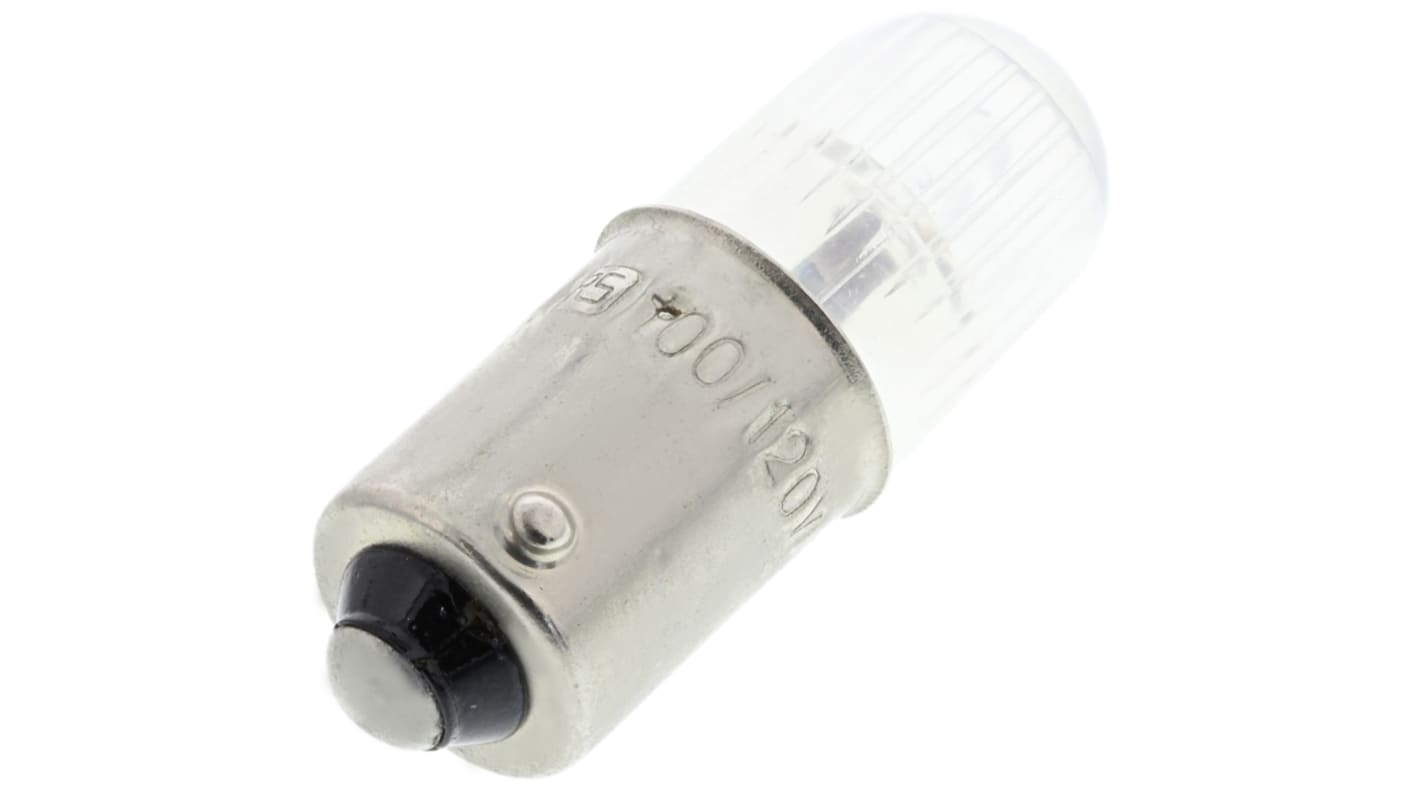 RS PRO Clear Indicator Lamp, 120V, BA9s Base