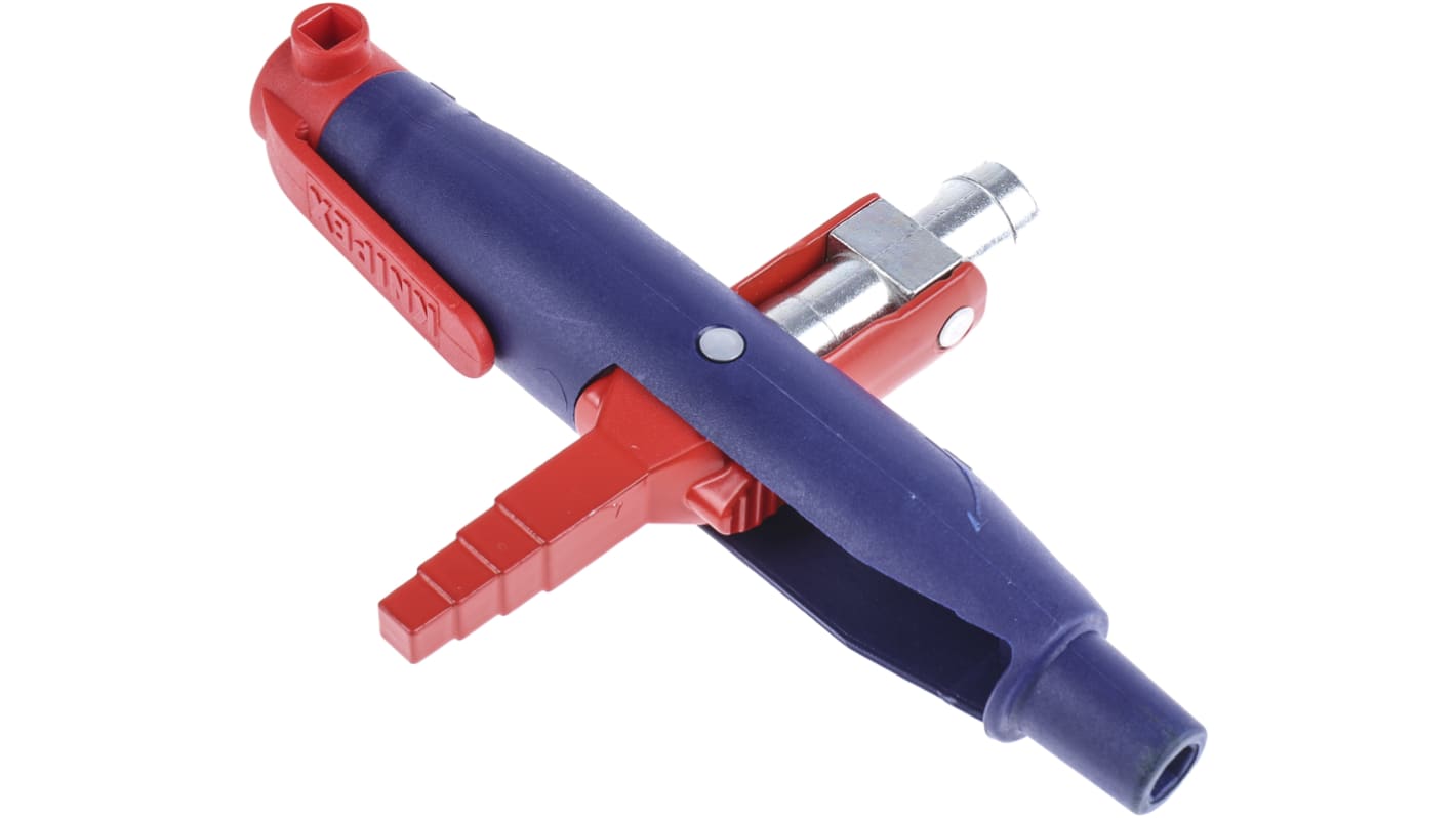 Llave para armario de control Knipex de Zinc presofundido, Plástico reforzado con fibra de vidrio