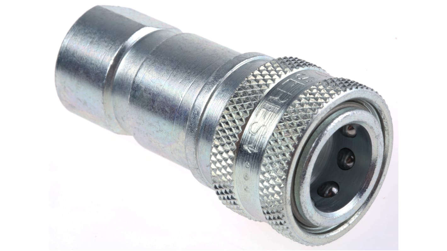 H262BSPP Parker Steel Female Hydraulic Quick Connect Coupling, G 1/4