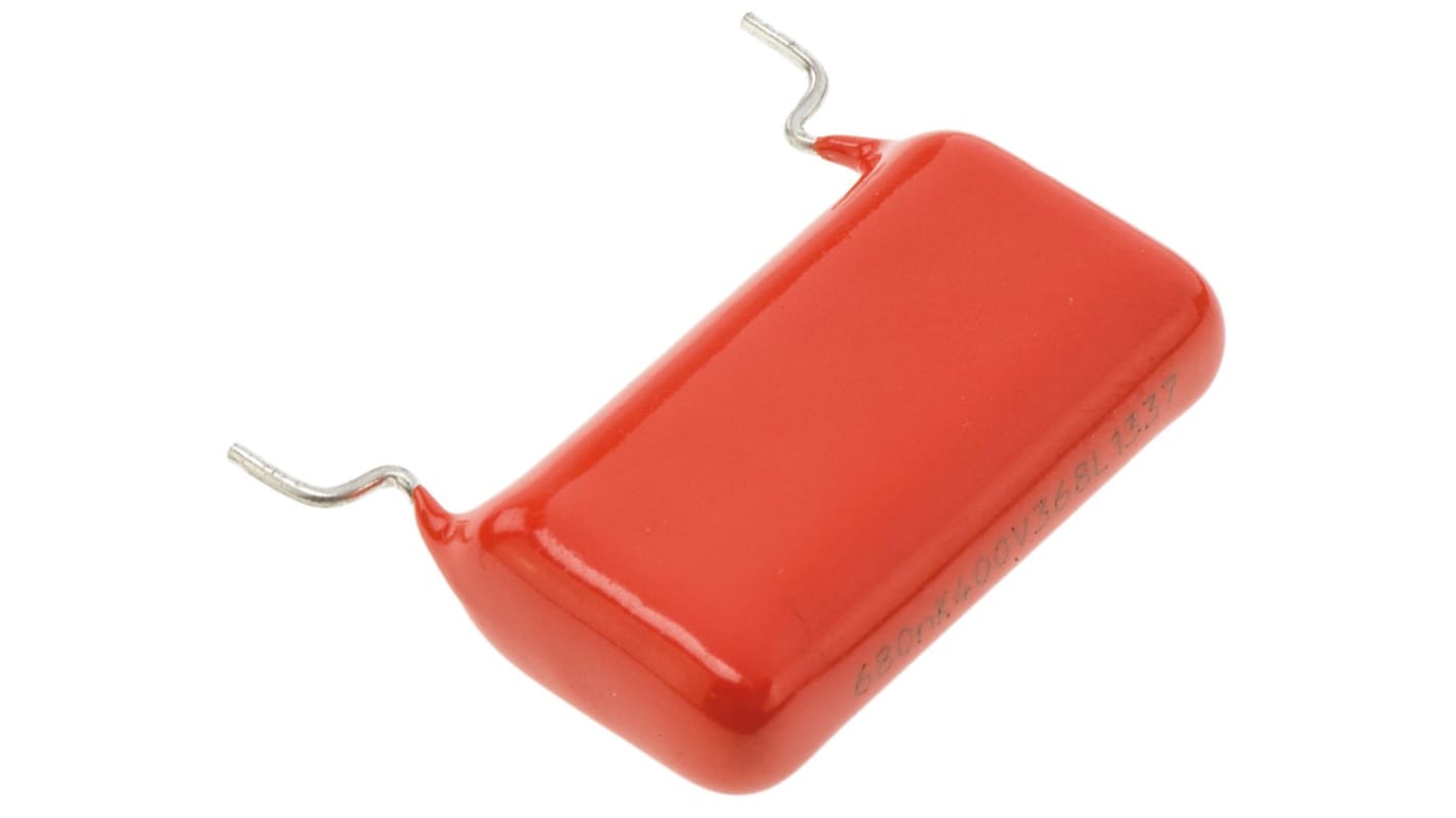 Vishay 368, MKT368 Polyester Film Capacitor, 220 V ac, 400 V dc, ±10%, 680nF, Through Hole