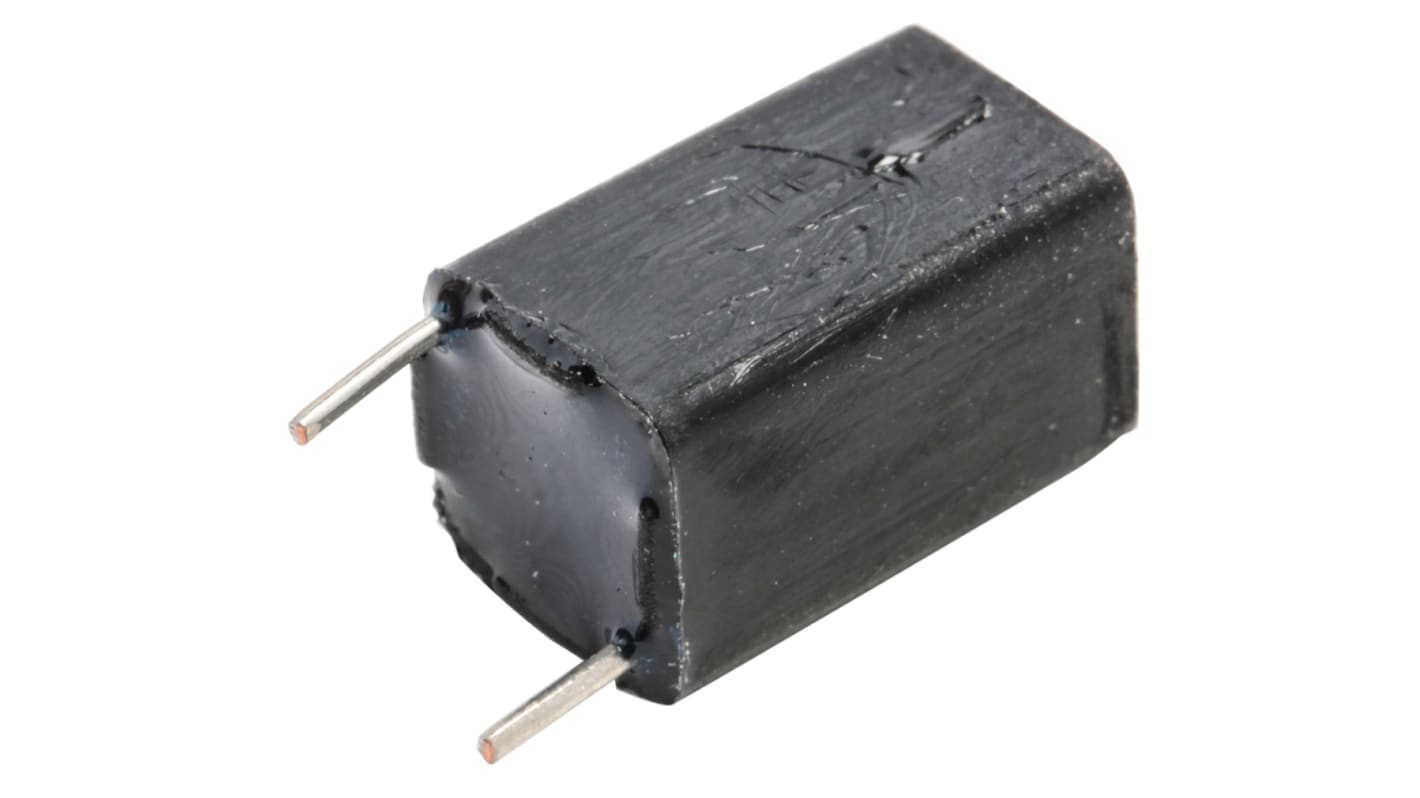 RS PRO Polystyrene Film Capacitor, 63V dc, ±1%, 100pF, Through Hole