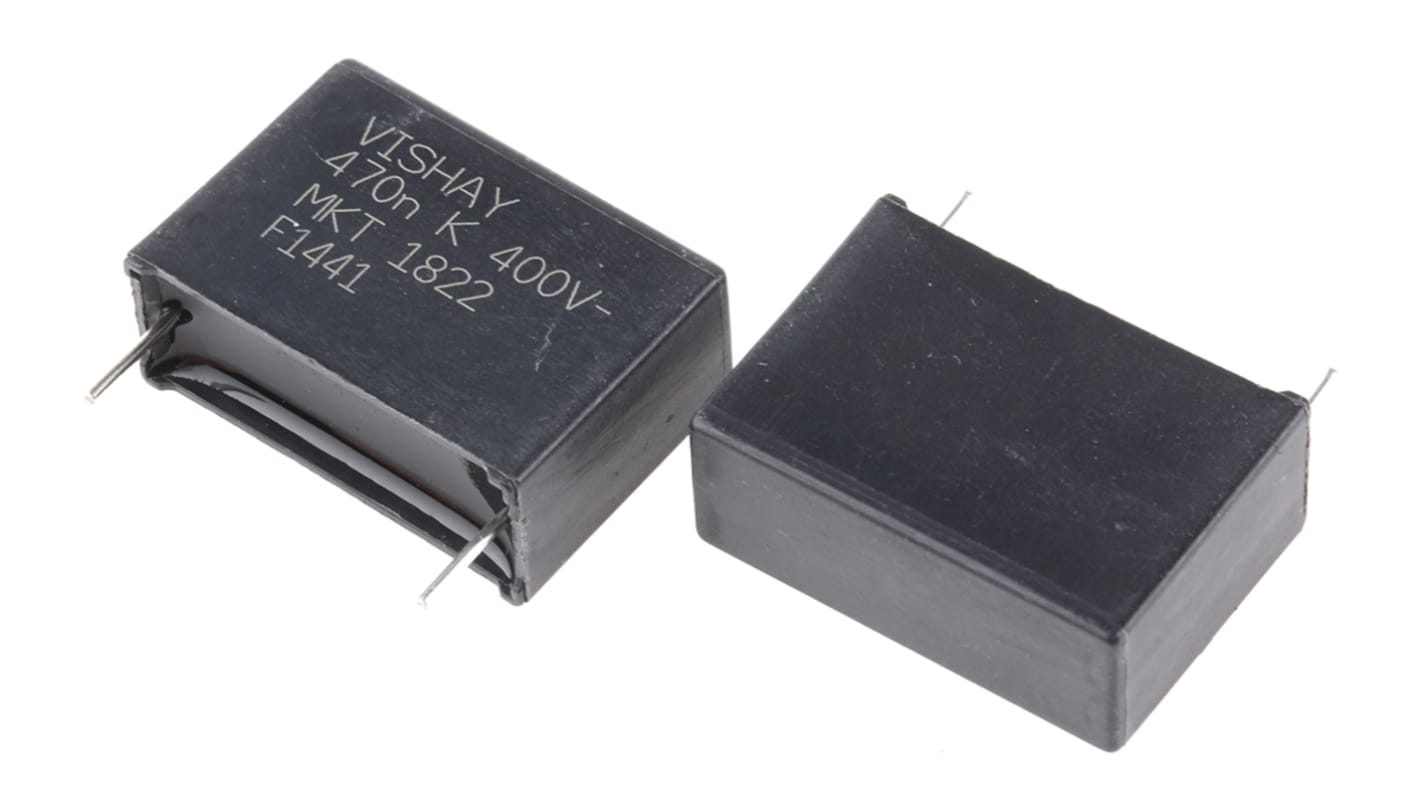 Condensateur à couche mince Vishay MKT 1822 470nF 200 V ac, 400 V dc ±10%