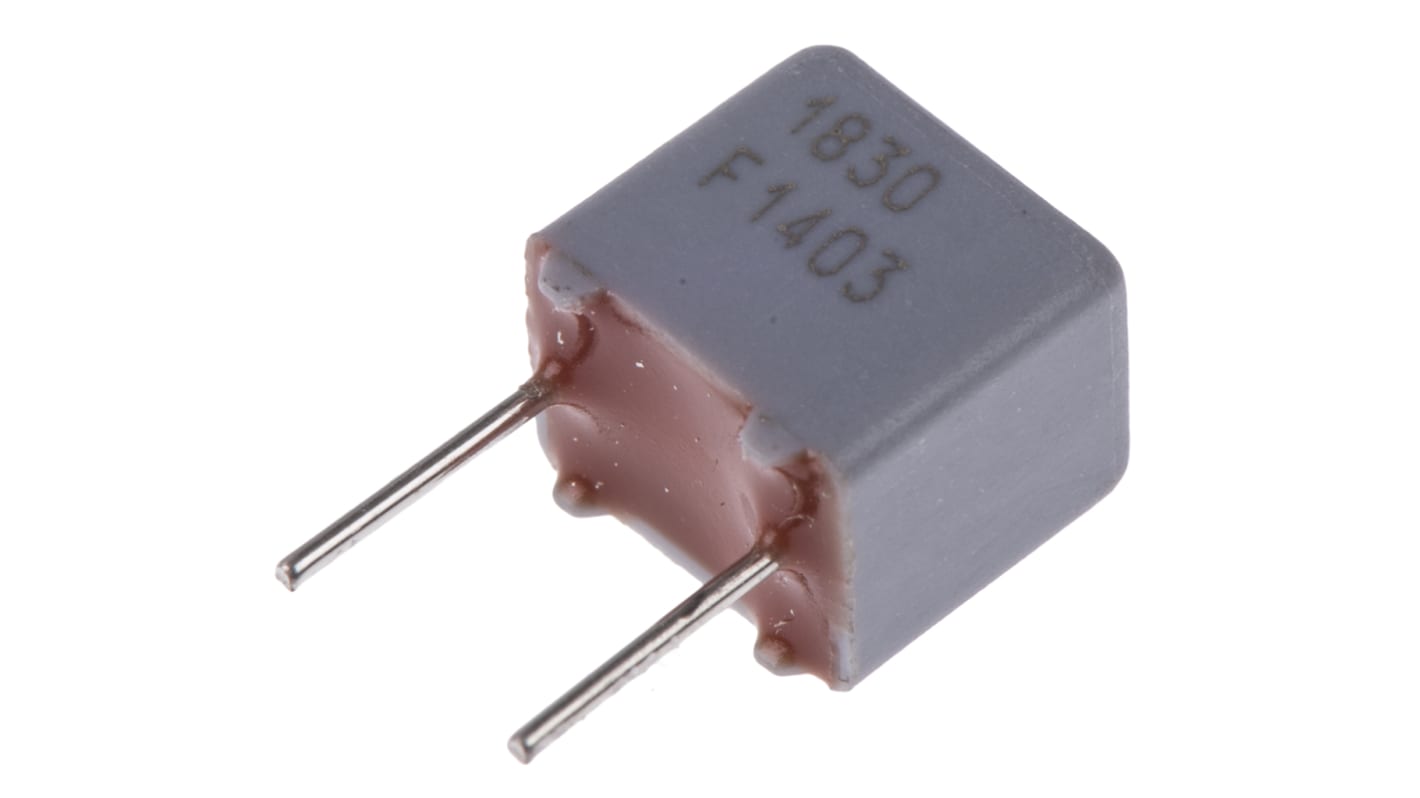 Vishay KP 1830 Polypropylene Film Capacitor, 40 V ac, 630 V dc, ±1%, 3.3nF, Through Hole