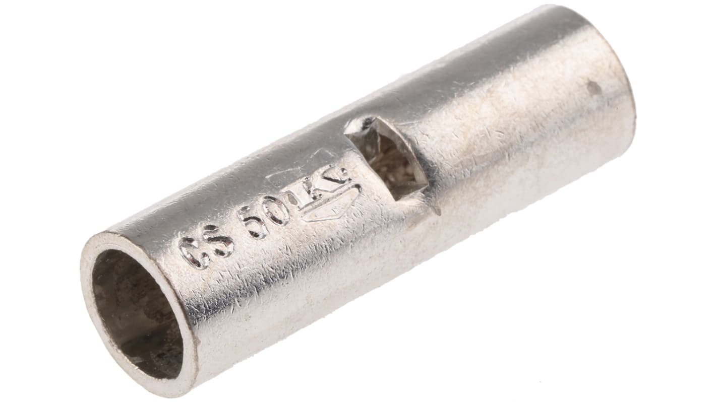 RS PRO Butt Splice Connector, Tin 50 mm²