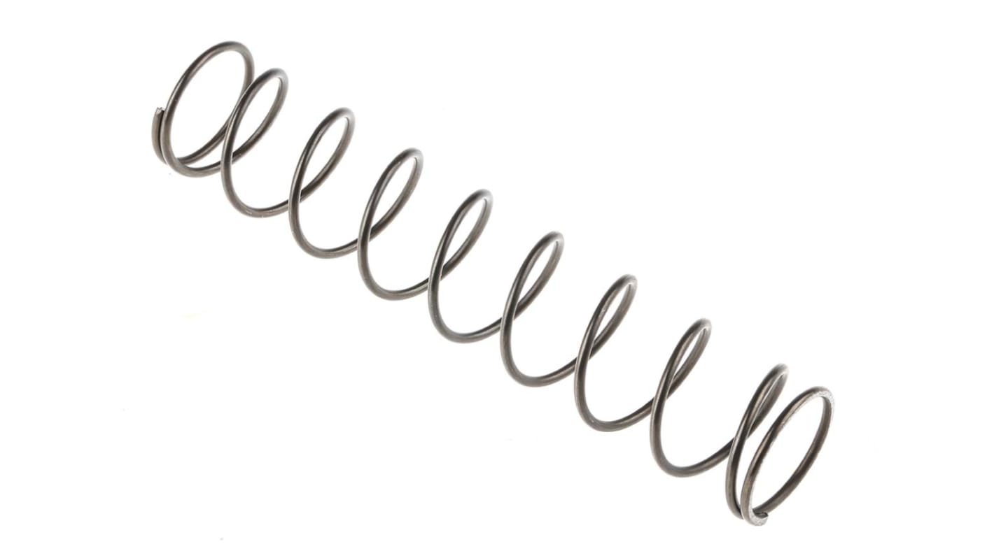 RS PRO Alloy Steel Compression Spring, 135mm x 27mm, 1.23N/mm RS