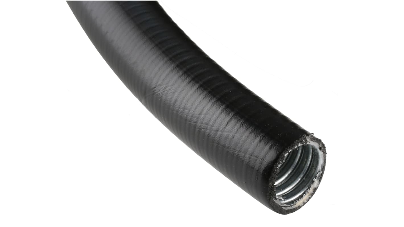 Conducto flexible, estanco Adaptaflex SPL de acero Galvanizado Negro, long. 10m, Ø 25mm, IP66, IP67, IP68, IP69K