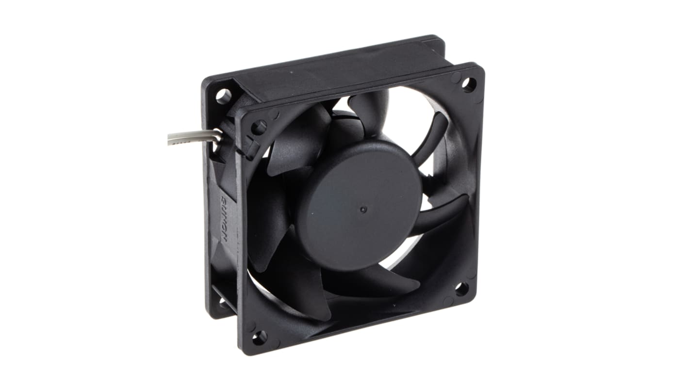 Ventilador Axial Sunon MA de 70 x 70 x 25mm, 230 V ac, 4.4W, 3900rpm, caudal 49.3m³/h, 31dB