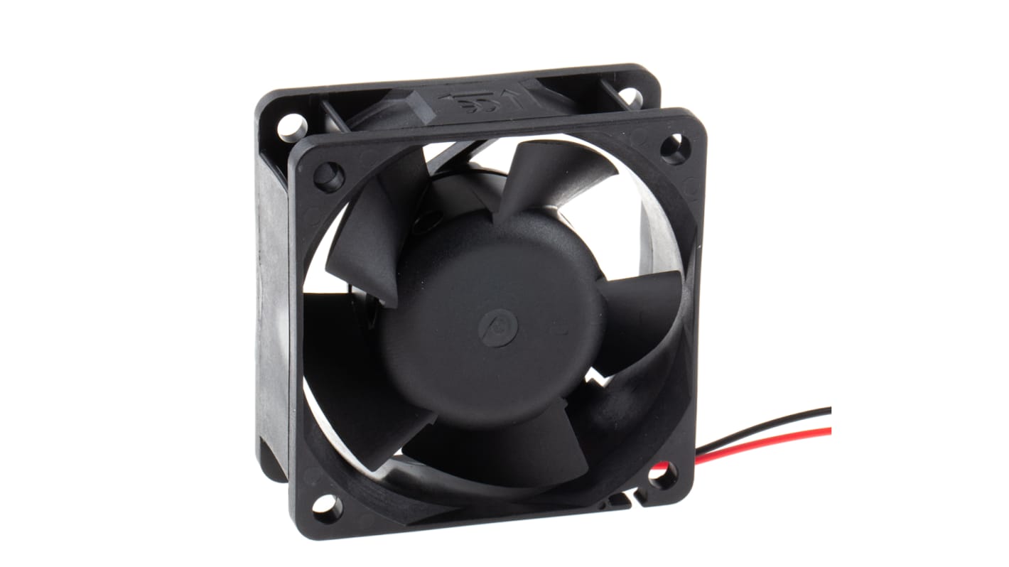 Axiální ventilátor, řada: PMD DC, 60 x 60 x 25mm, průtok vzduchu: 68m³/h 5.4W 12 V DC
