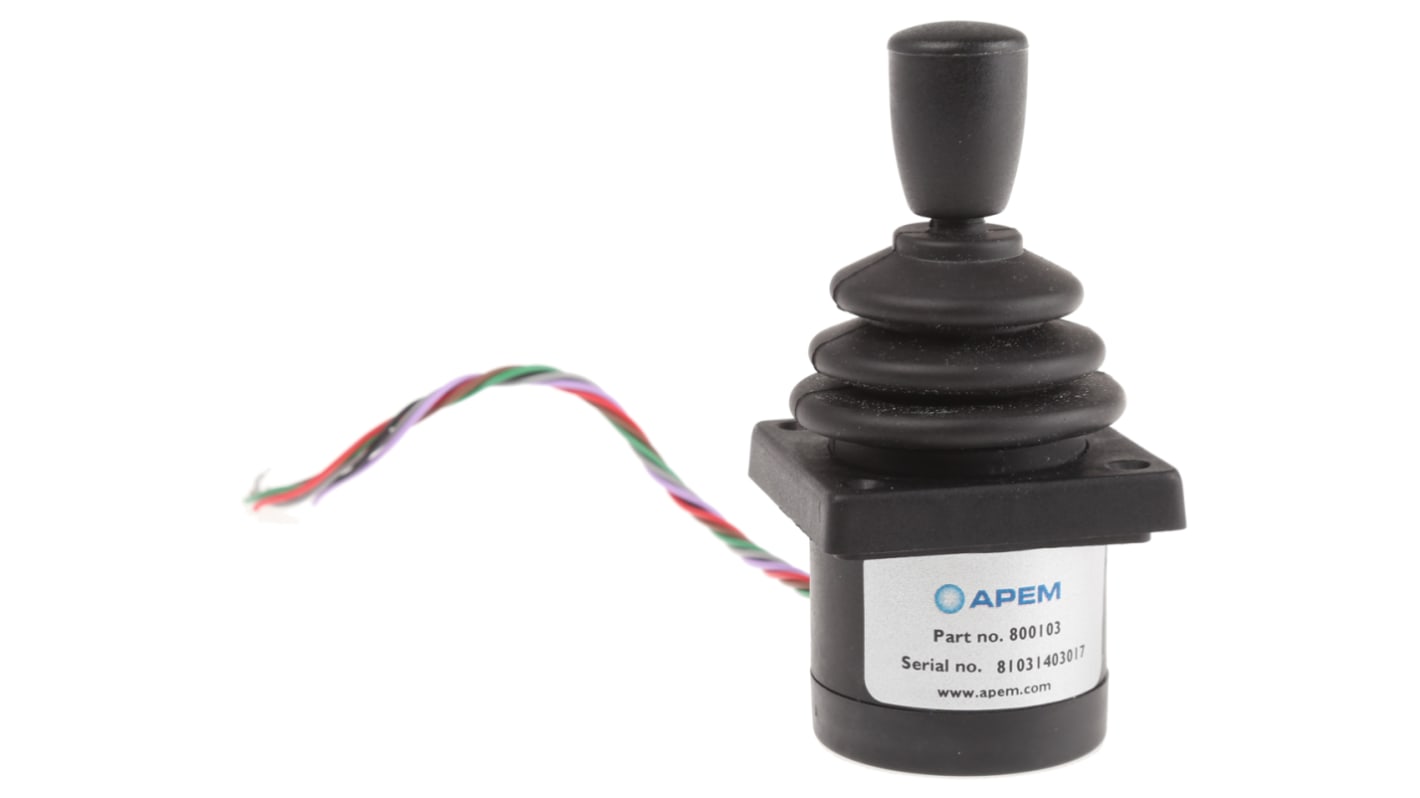 Interruttore joystick APEM 8BE1RE6549 Progressivo, tenuta IP65, assi 2