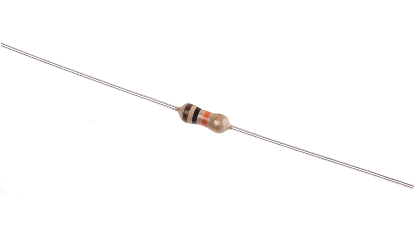 TE Connectivity 10kΩ Carbon Film Resistor 0.33W ±5% CFR25J10K