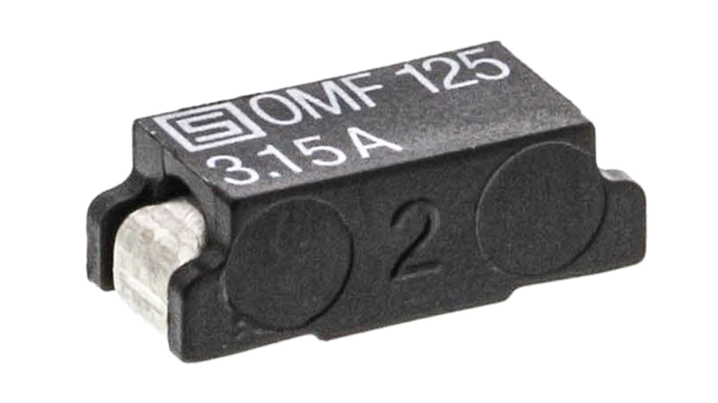 SchurterSMD Non Resettable Fuse 3.15A, 125V ac/dc