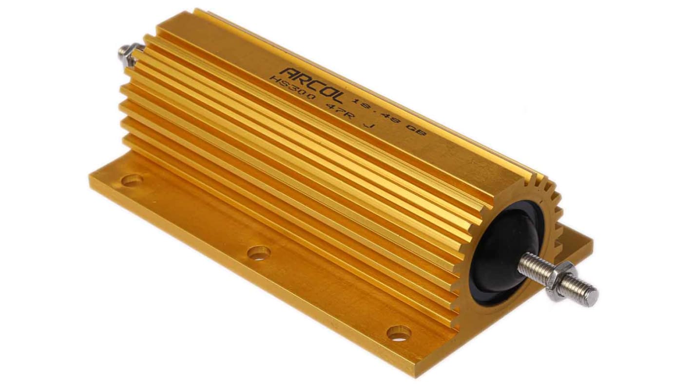 Arcol, 47Ω 300W Wire Wound Chassis Mount Resistor HS300 47R J ±5 RS