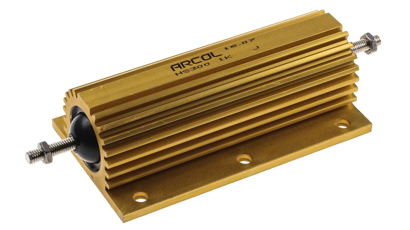 Arcol, 1kΩ 300W Wire Wound Chassis Mount Resistor HS300 1K J ±5 RS