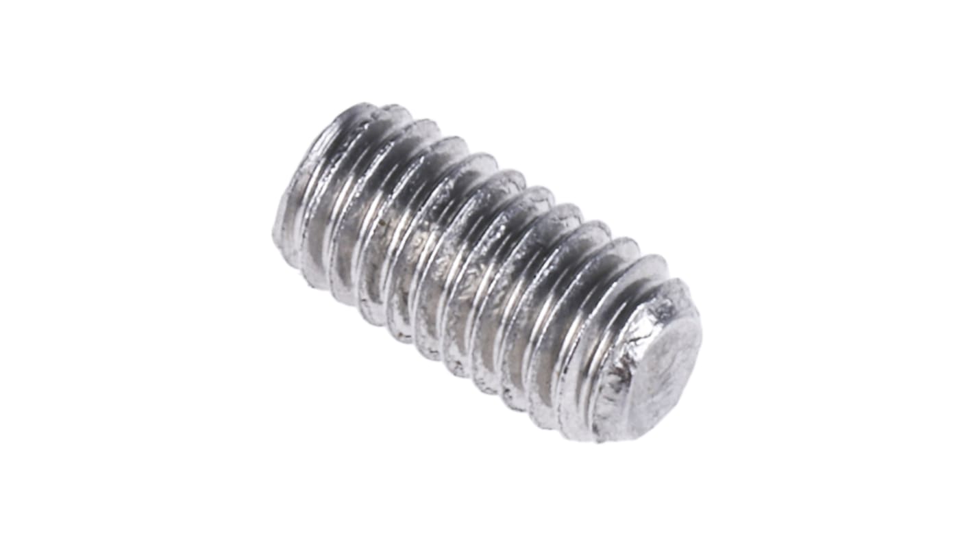 Plain Stainless Steel Hex Socket Set M3 x 6mm Grub Screw