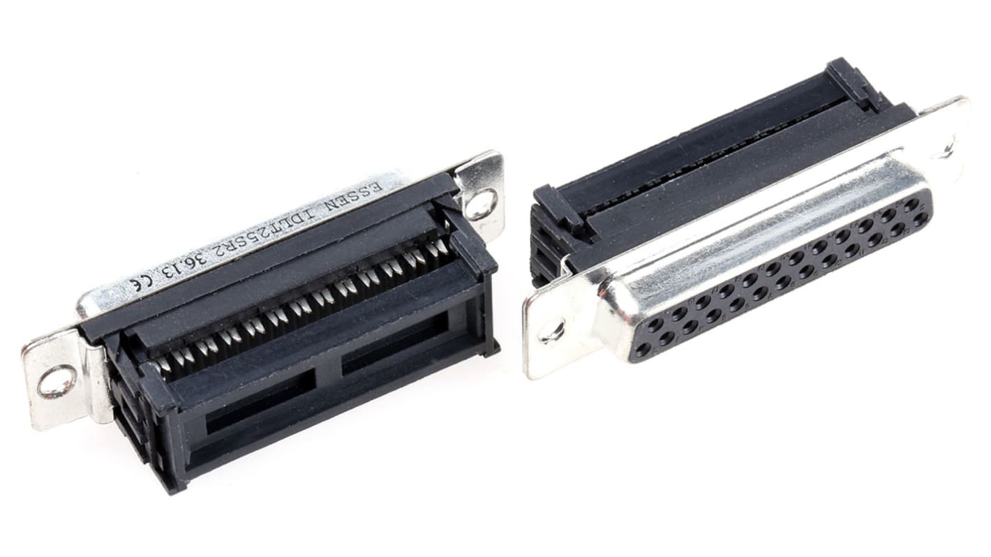 Conector D-sub RS PRO, paso 1.27mm, Montaje de Cable, Hembra, Terminación IDC, 250,0 V., 1A