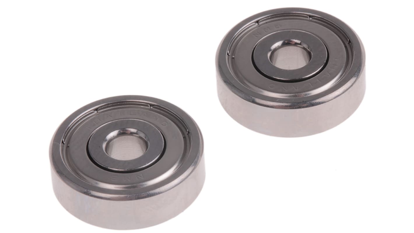 NMB DDR-1640HHRA1P25LY121 Double Row Deep Groove Ball Bearing- One Side Shielded 4mm I.D, 16mm O.D